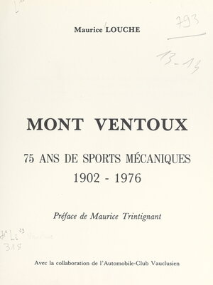 cover image of Mont Ventoux